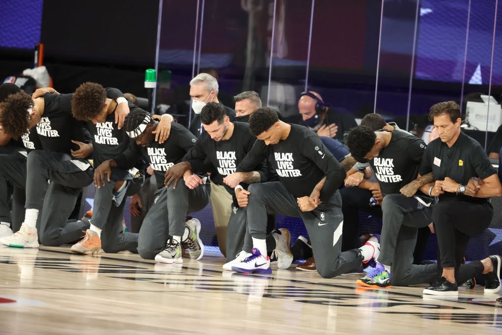 adam silver supports nba kneeling down
