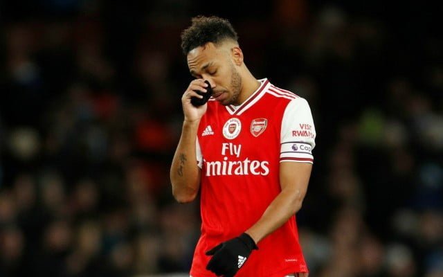 Aubameyang dishearted after failing to qualify for Europa league earlier