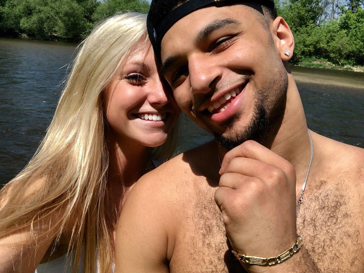 Jamal Murray with his Girlfriend Harper Hempel