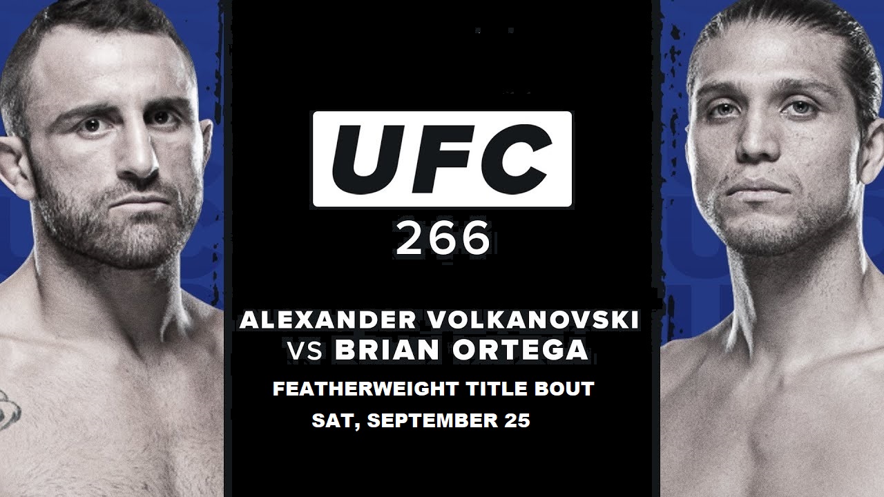 Alexander Volkanovski vs Brian Ortega live stream
