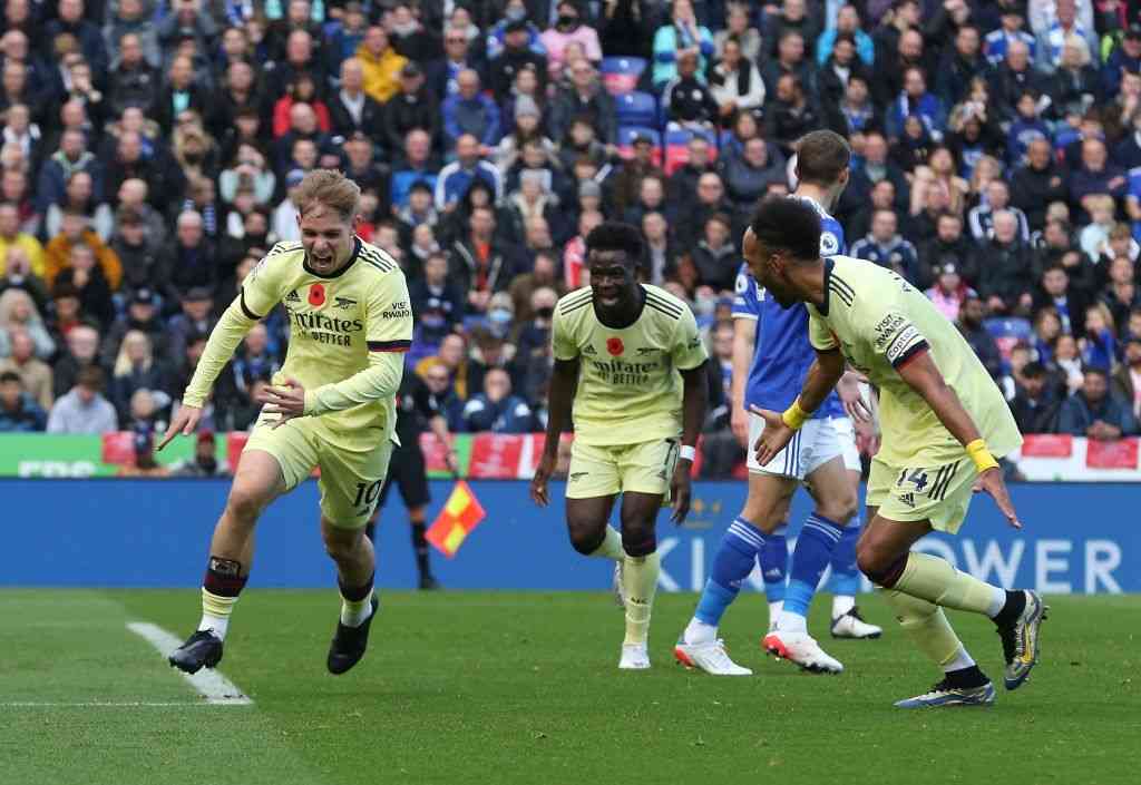 Arsenal vs Leicester 2021.