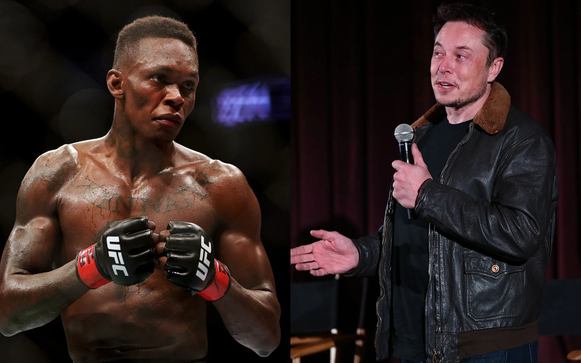 Israel Adesanya and Elon Musk