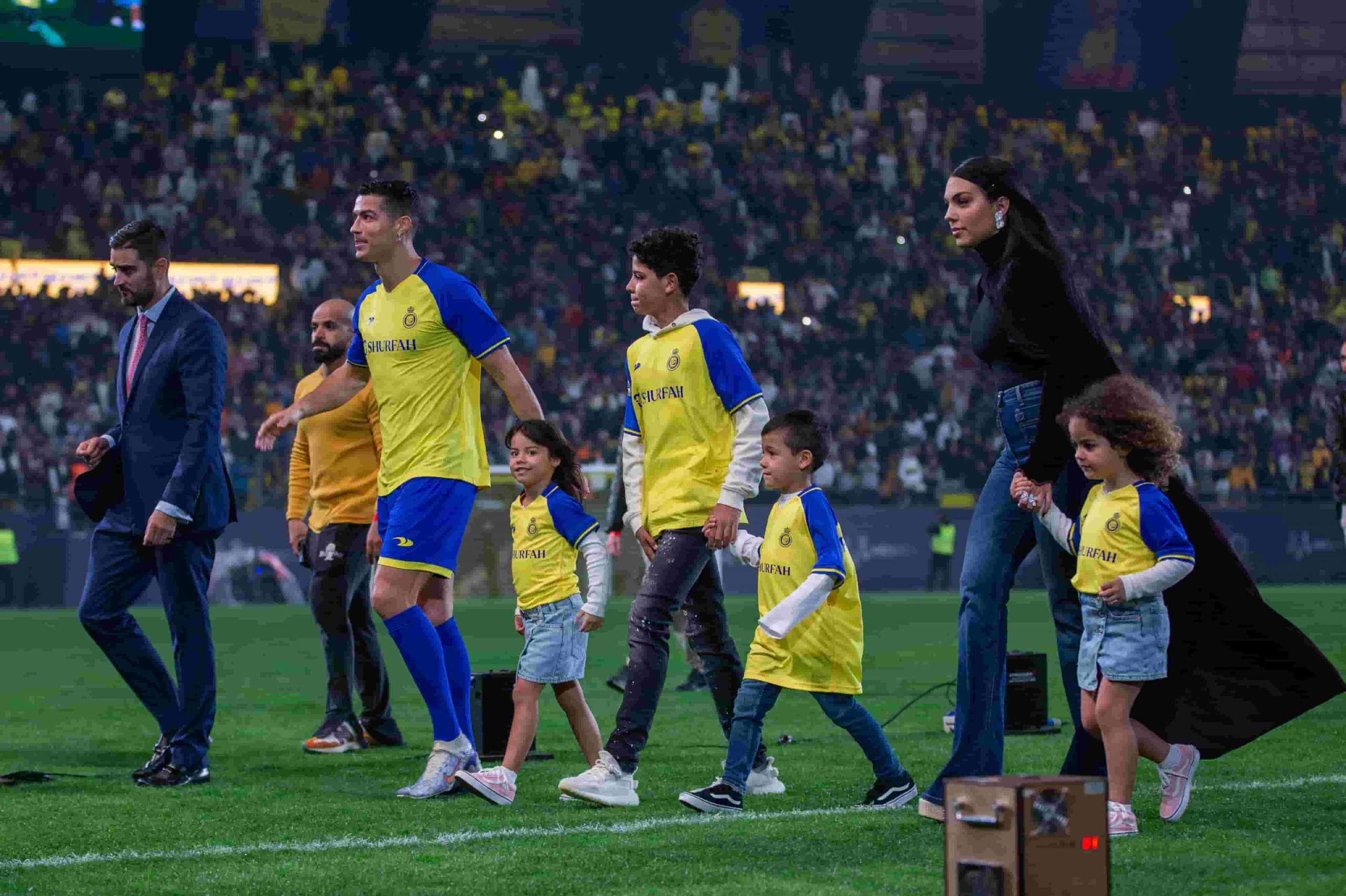 Cristiano Ronaldo and his family