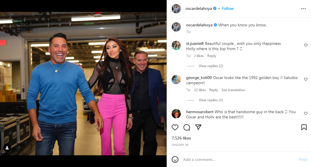 Oscar de la Hoya Girlfriend