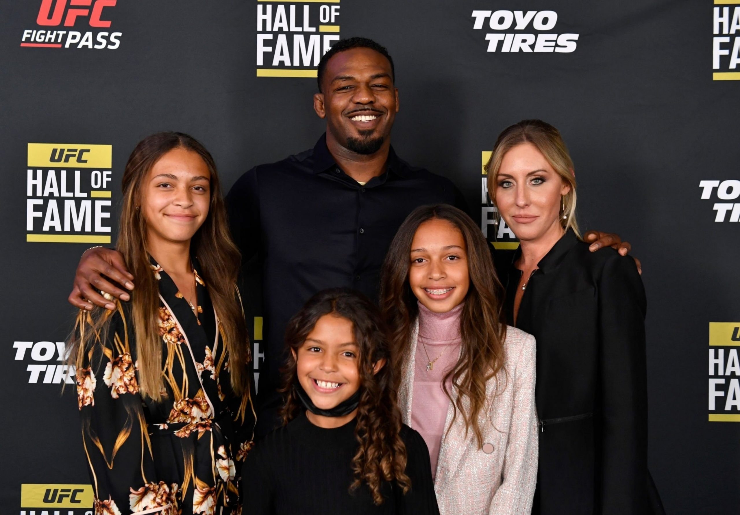 Jon Jones with his family (Photo by Chris Unger/Zuffa LLC)