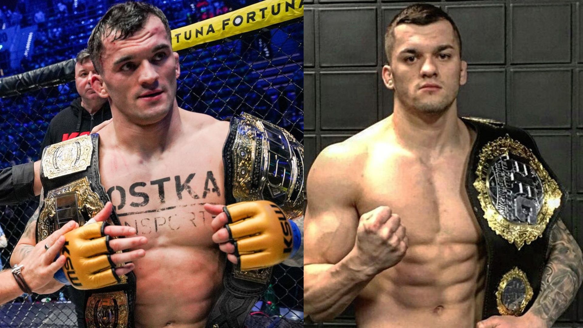 Roberto Soldic celebrating after his fight