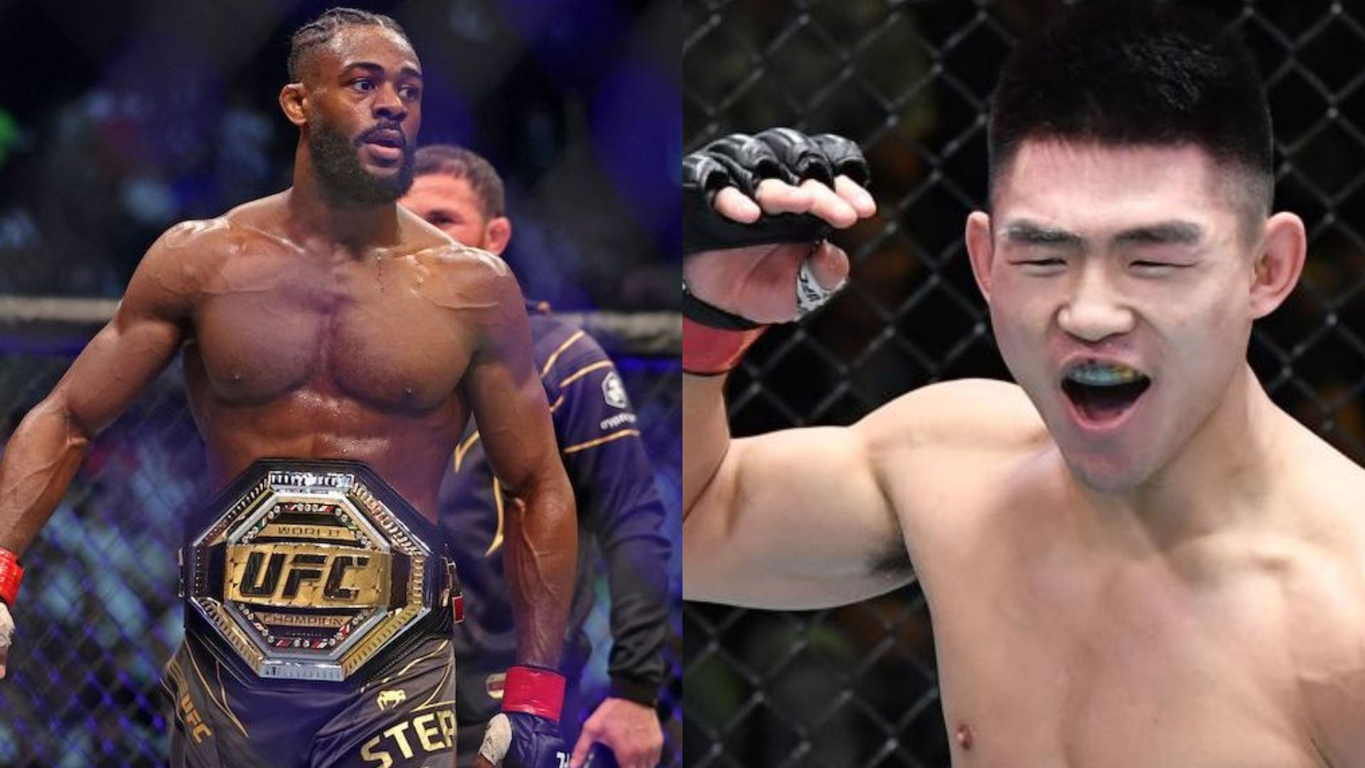 Aljamain Sterling inside the octagon