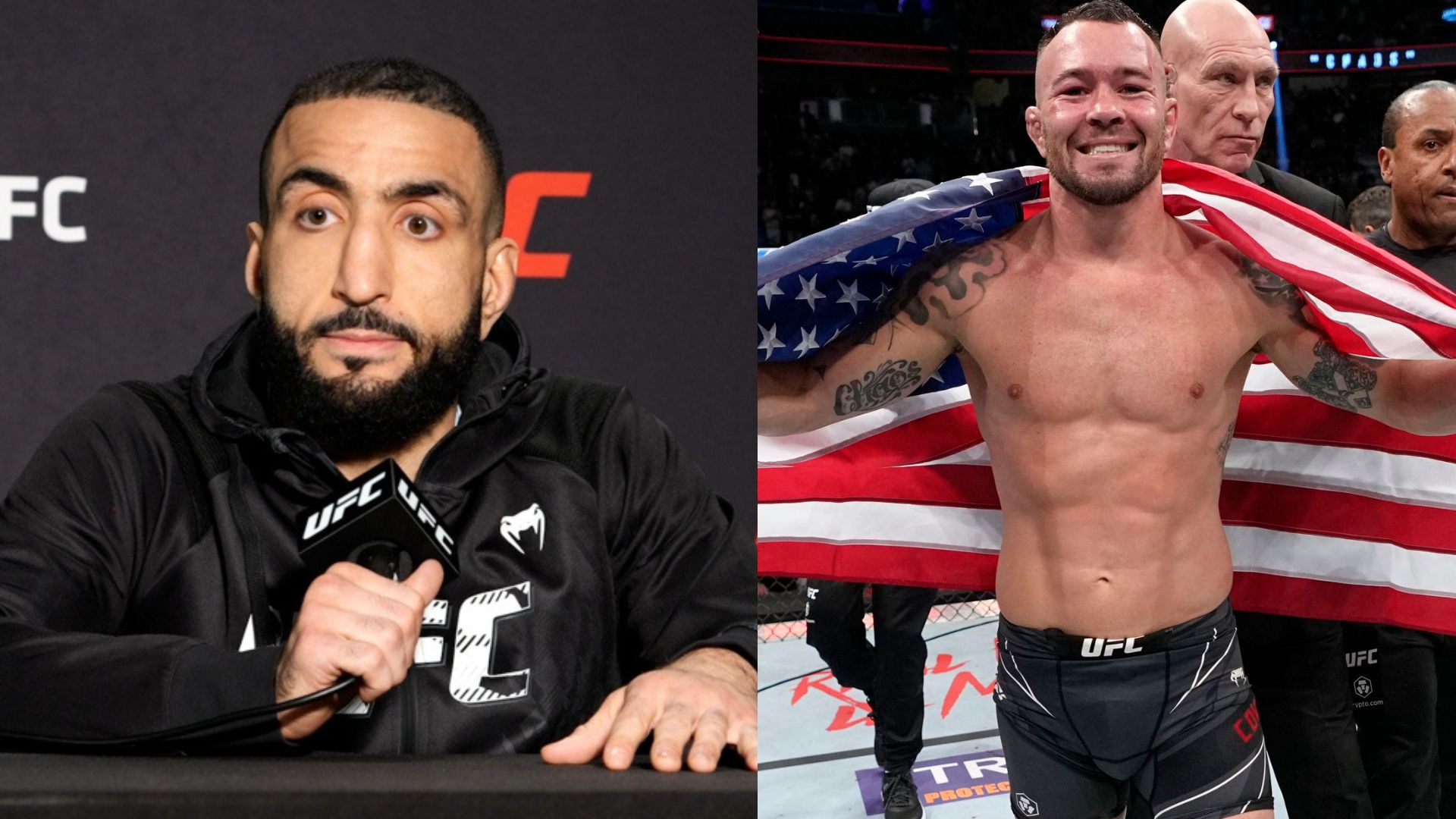Colby Covington inside the octagon