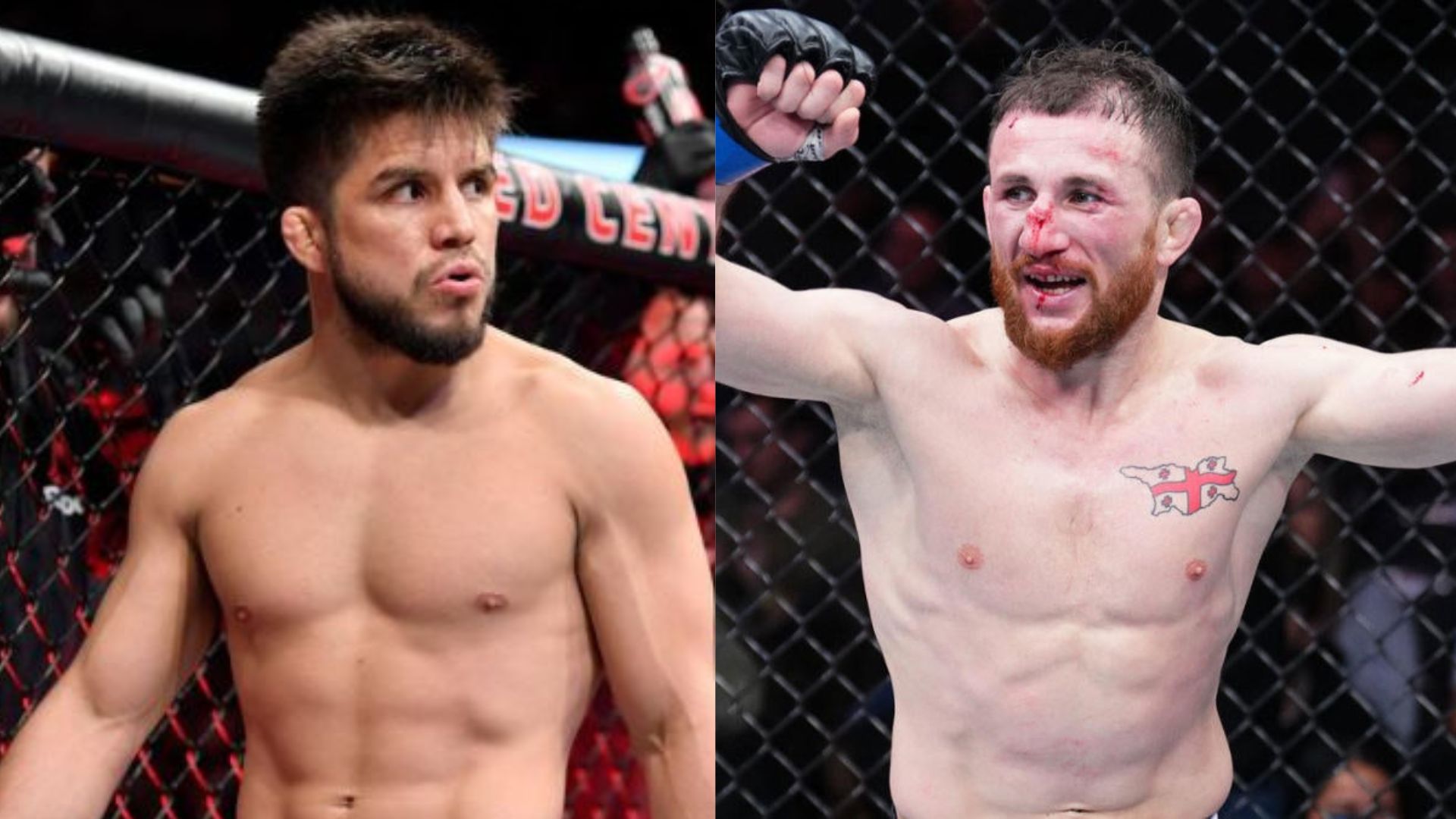 Henry Cejudo inside the octagon