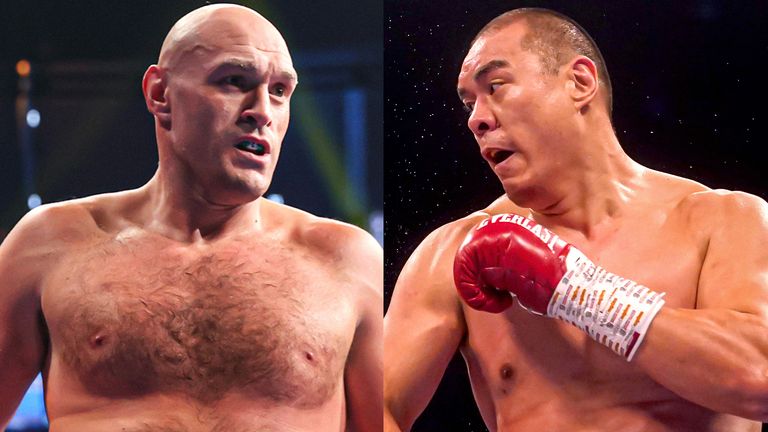 Tyson Fury inside the ring