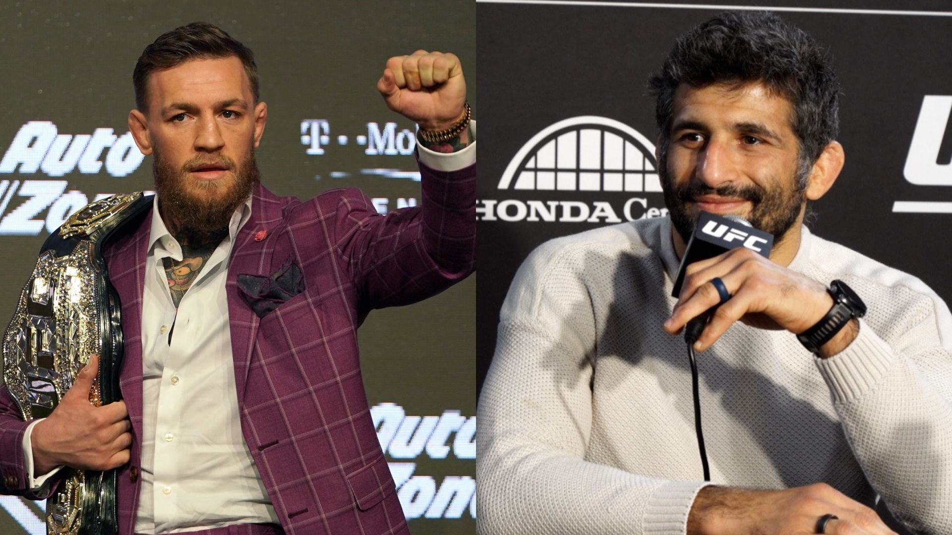 Beneil Dariush speaks at a UFC Press conference
