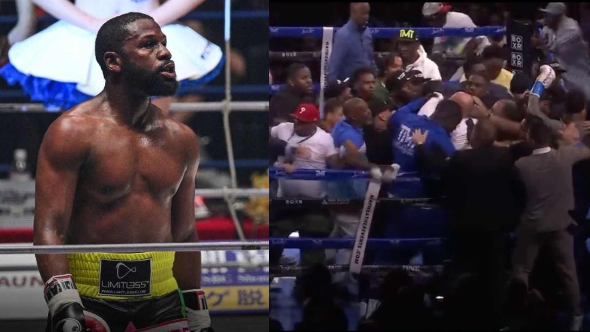 Floyd Mayweather inside the ring