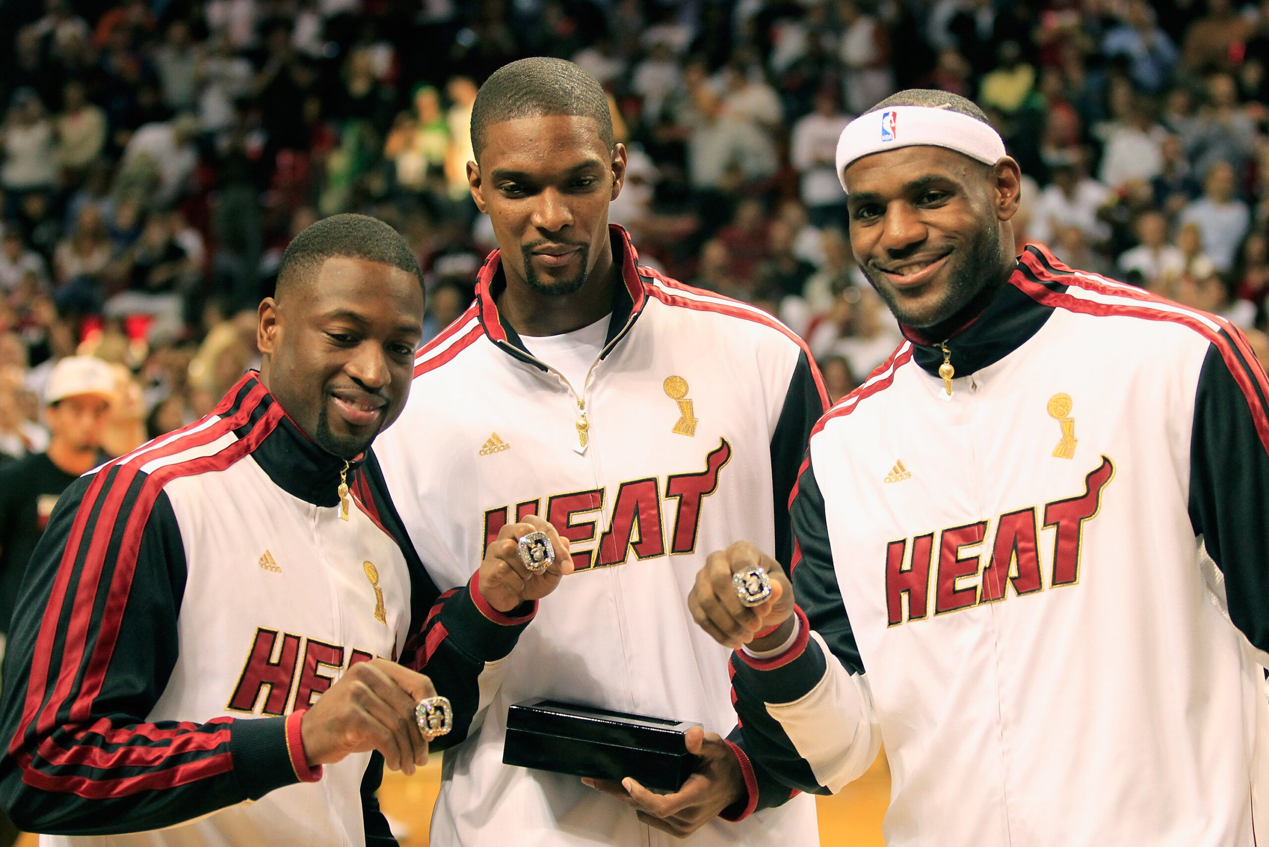 Dwyane Wade, Chris Bosh and LeBron James