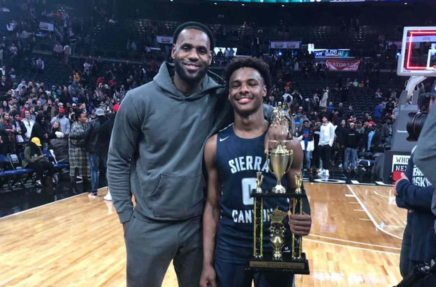 LeBron James and Bronny James