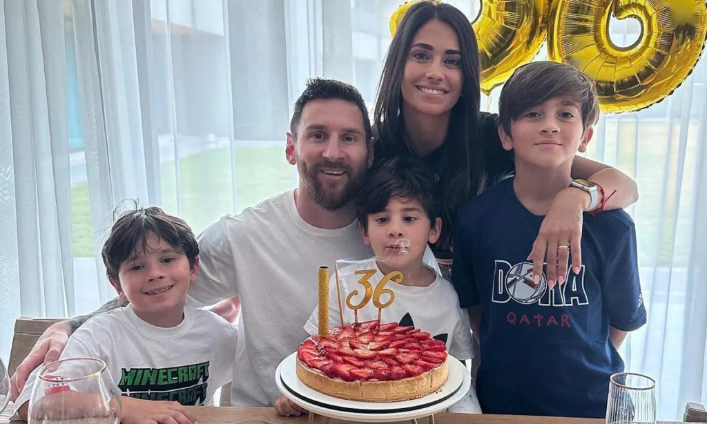 Lionel Messi and family