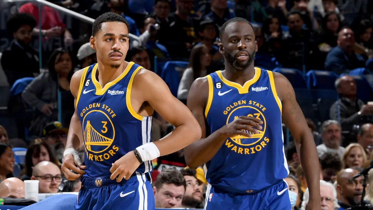 Jordan Poole and Draymond Green