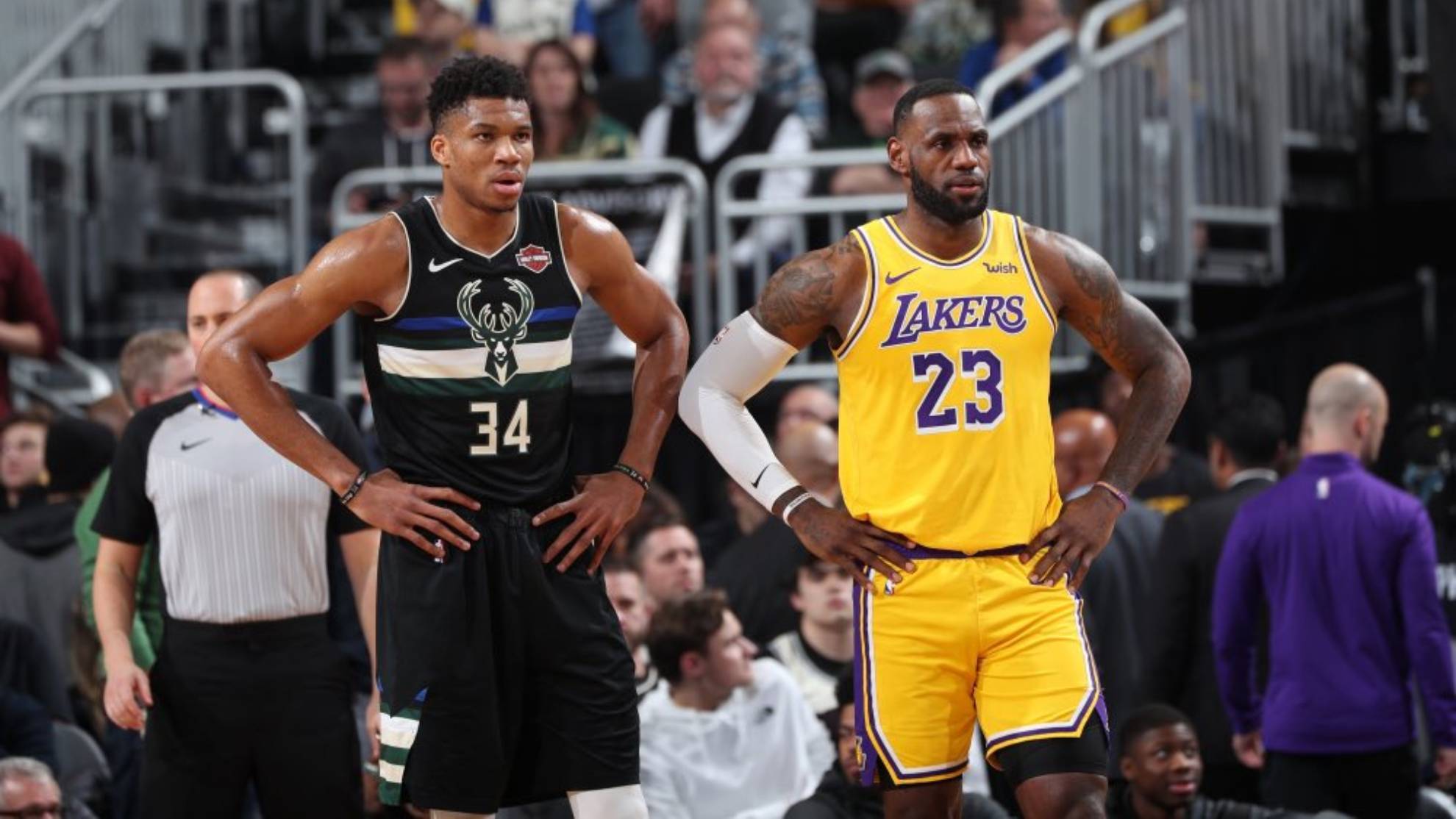Giannis Antetokounmpo and LeBron James