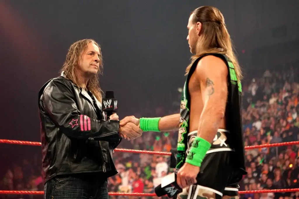 Shawn and Bret in a RAW Episode
