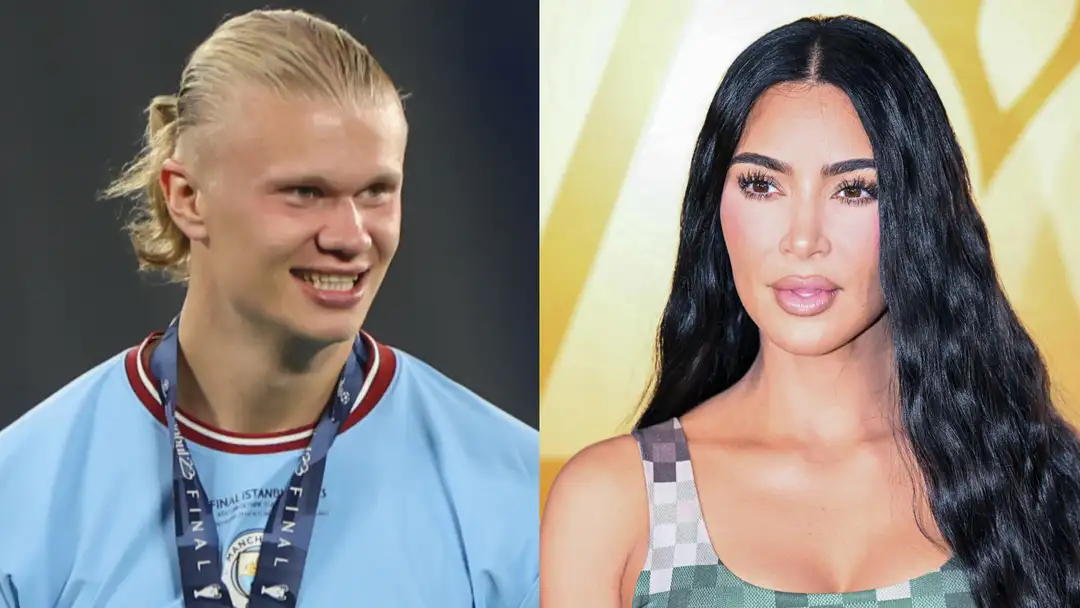 Kim Kardashian and Erling Haaland