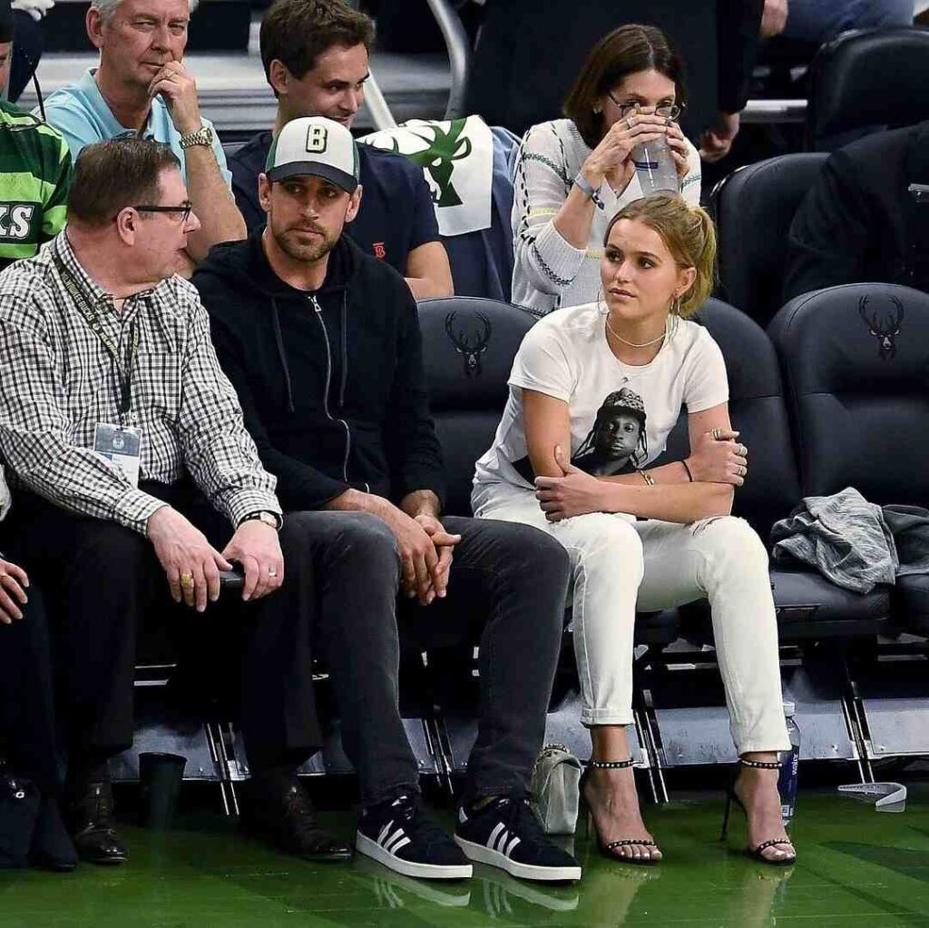 Mallory Edens and Aaron Rodgers