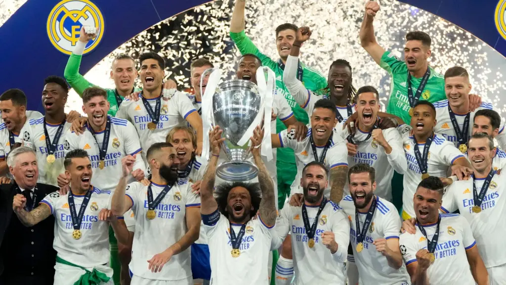 Real Madrid after winning UCL