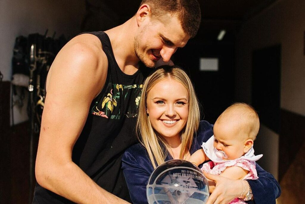 Jokic with his family