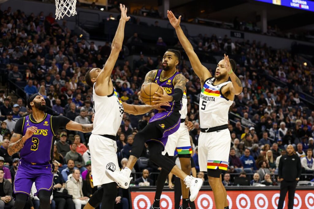Lebron James against the Wolves