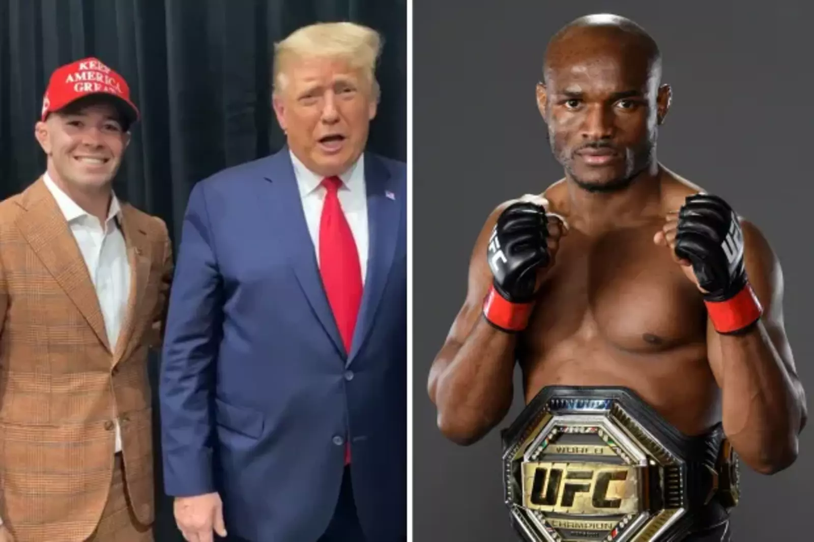 Donald Trump, Colby Covington and leon edwards