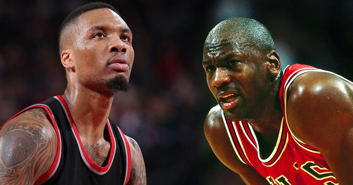 Damian Lillard and Michael Jordan