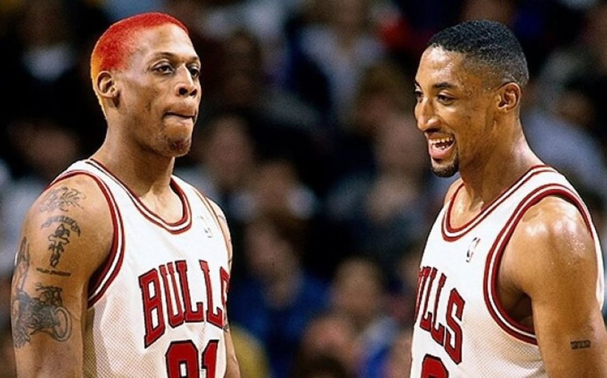 Dennis Rodman and Scottie Pippen